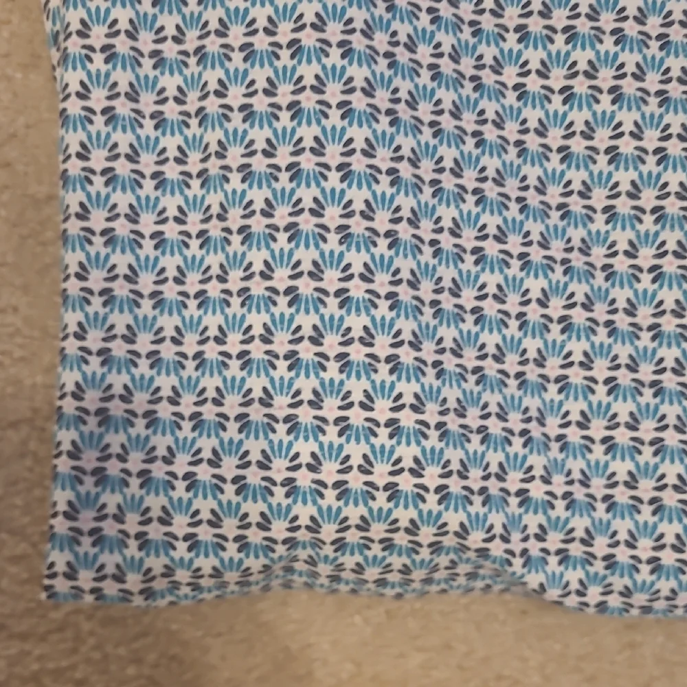 Talbots Blue and White Floral Top